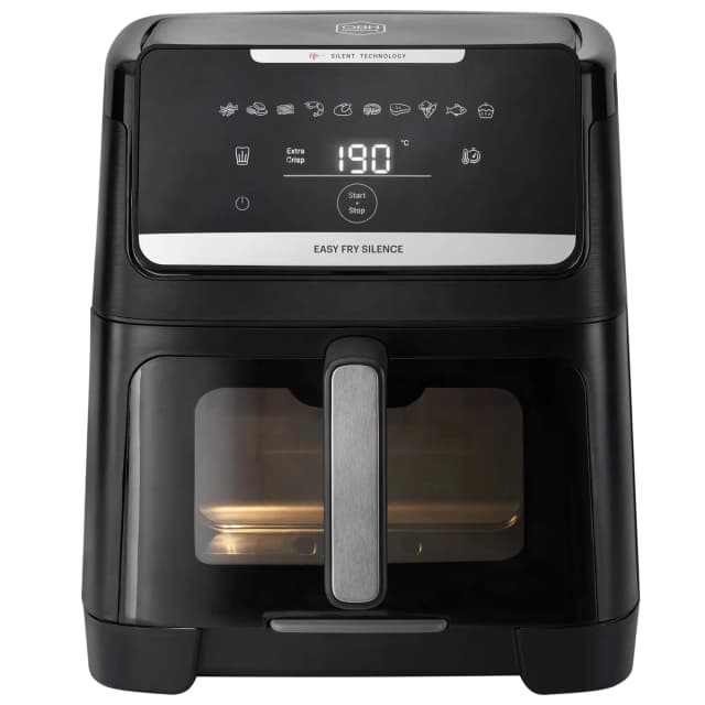 OBH Nordica Easy Fry Silence Vision airfryer (7 liter, svart)